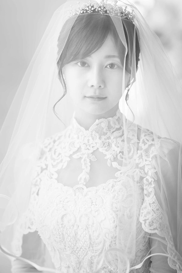 花嫁のアップの写真