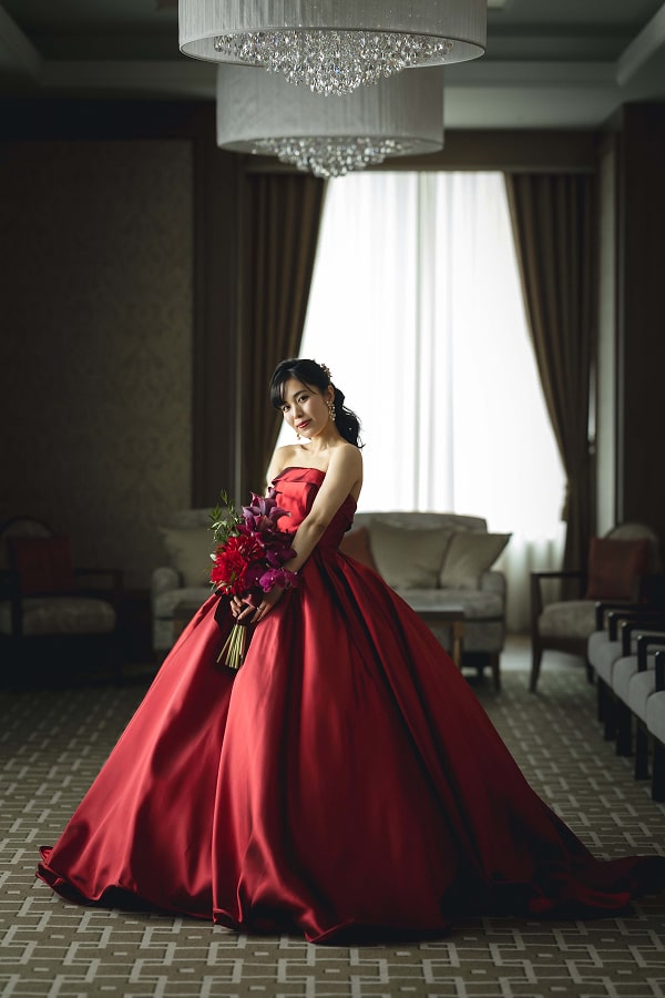 花嫁のアップの写真